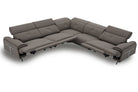 J and M Furniture Couches & Sofa Dolce Vita Leather Power Reclining Sectional in Brownie