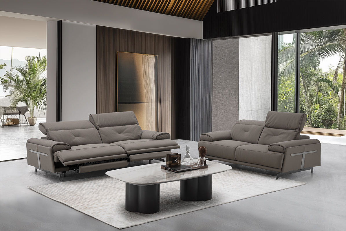 J and M Furniture Couches & Sofa Dolce Vita Leather Power Reclining Sofa in Bronnie