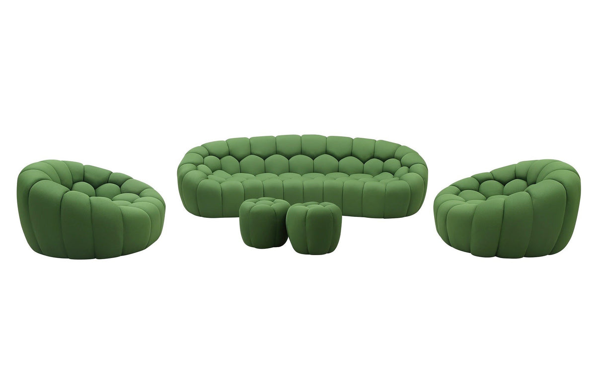 J and M Furniture Couches & Sofa Fantasy Fabric Sofa in Green
