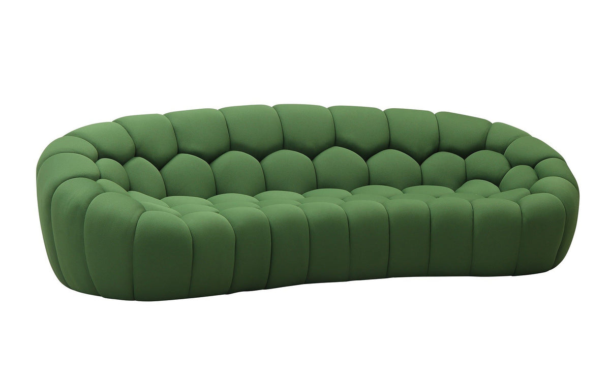 J and M Furniture Couches & Sofa Fantasy Fabric Sofa in Green