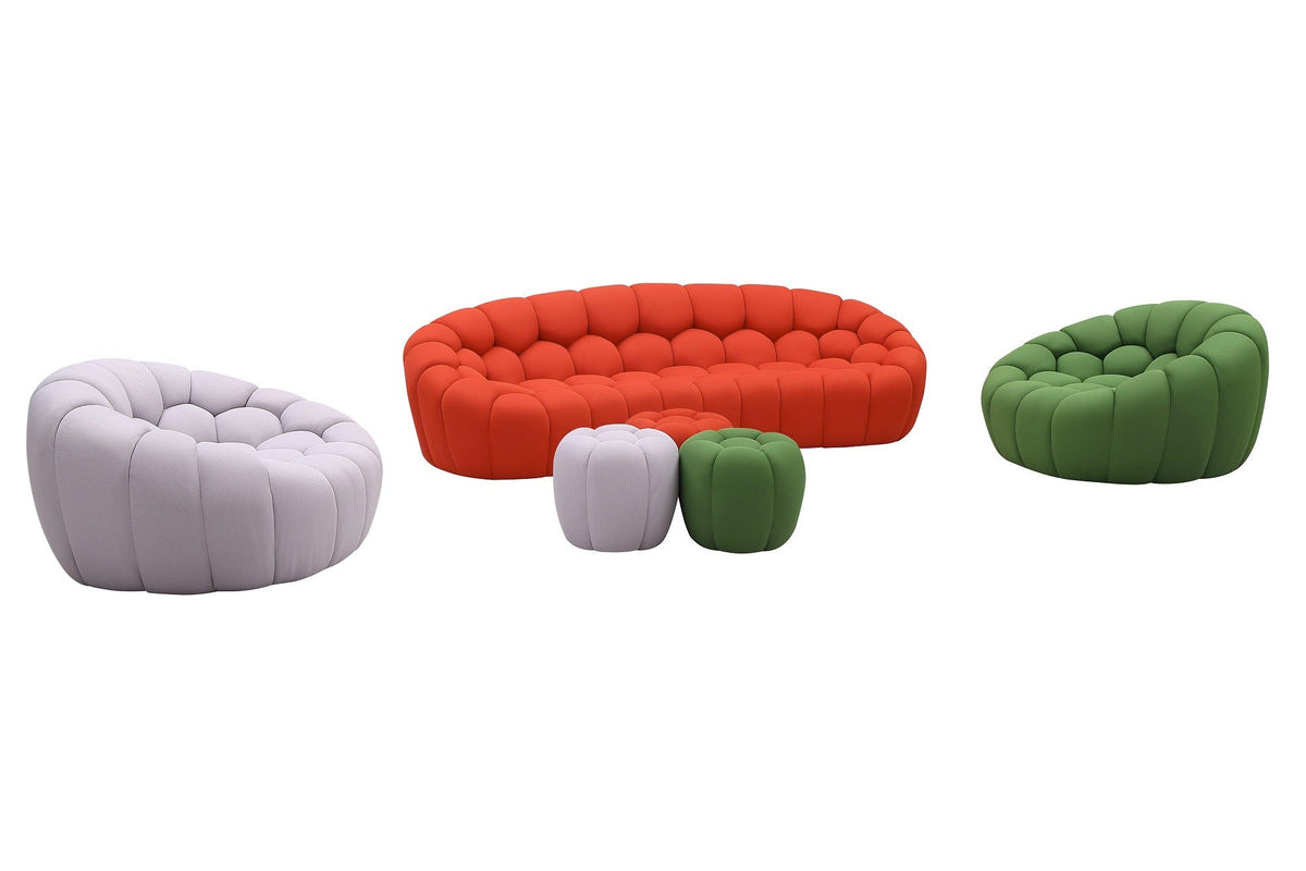 J and M Furniture Couches & Sofa Fantasy Fabric Sofa in Green