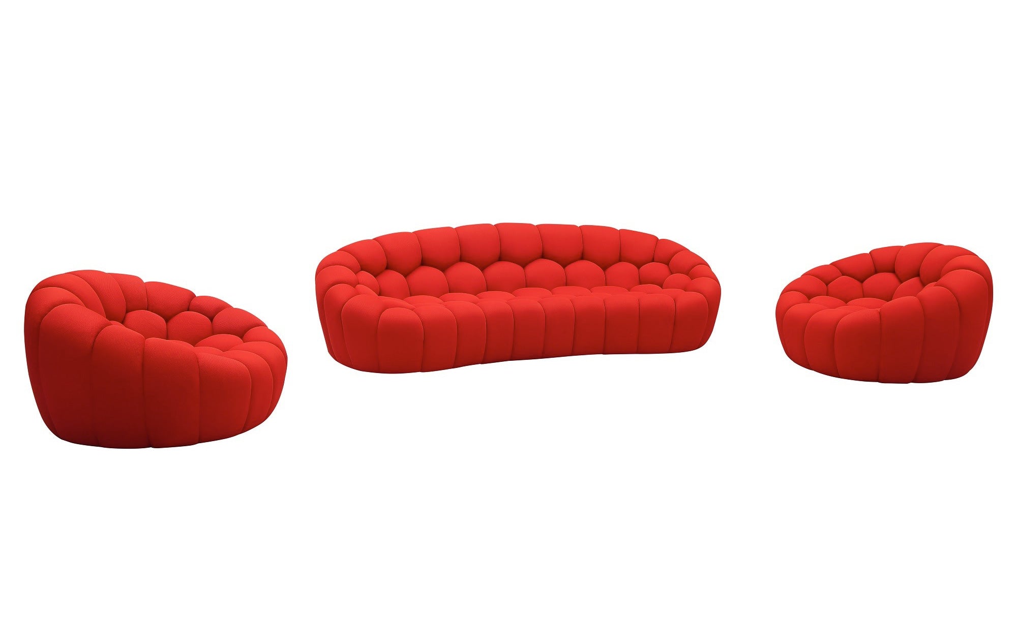 J and M Furniture Couches & Sofa Fantasy Fabric Sofa in Red | J&M Furniture