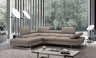 J and M Furniture Couches & Sofa Forza A761 Italian Leather Sectional In Peanut