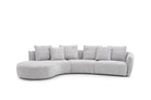 J and M Furniture Couches & Sofa Hamilton Fabric Sectional 282 in Grey | J&M Furniture
