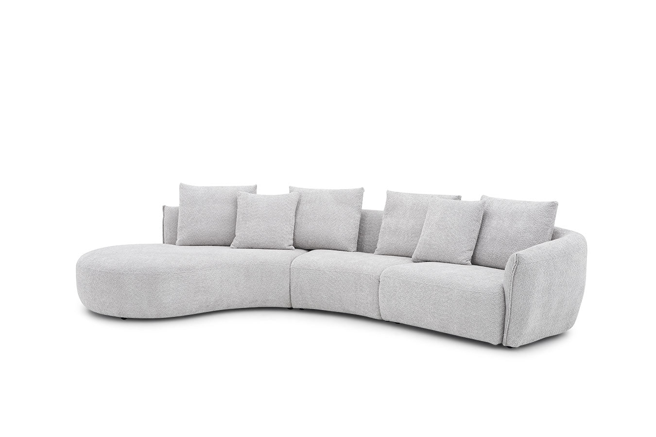 J and M Furniture Couches & Sofa Hamilton Fabric Sectional 282 in Grey | J&M Furniture