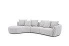 J and M Furniture Couches & Sofa Hamilton Fabric Sectional 282 in Grey | J&M Furniture