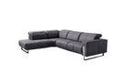 J and M Furniture Couches & Sofa Left Hand Facing Chaise Plaza Leather Sectional | J&M Furniture