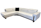 J and M Furniture Couches & Sofa Left Hand Facing Chaise Plaza Sectional in White | J&M Furniture