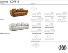 J and M Furniture Couches & Sofa Lennox Fabric Sofa in Dark Grey | J&M Furniture