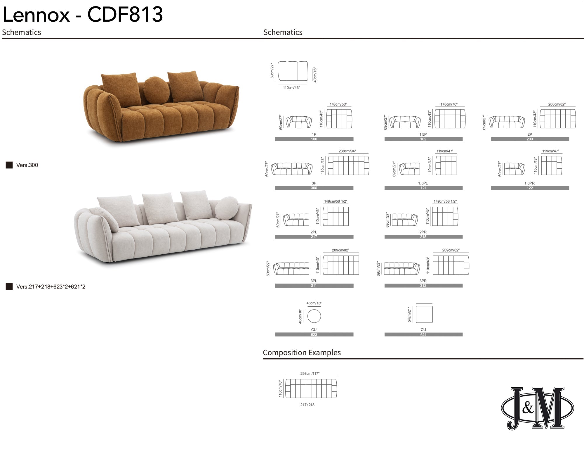 Lennox Fabric Sofa in Light Grey | J&M Furniture – ItalMod Furniture