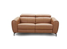 J and M Furniture Couches & Sofa Lorenzo Motion Loveseat in Caramel (K) | J&M Furniture