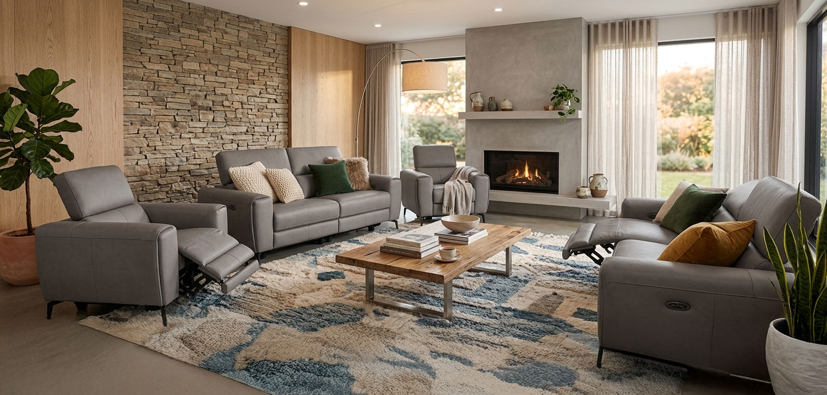 J and M Furniture Couches & Sofa Lorenzo Motion Loveseat in Truffle | J&M Furniture