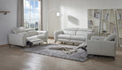 J and M Furniture Couches & Sofa Lorenzo Reclining Sofa in Light Gray (K) | J&M Furniture
