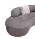 J and M Furniture Couches & Sofa Moon Fabric Sectional in Dark Grey | J&M Furniture