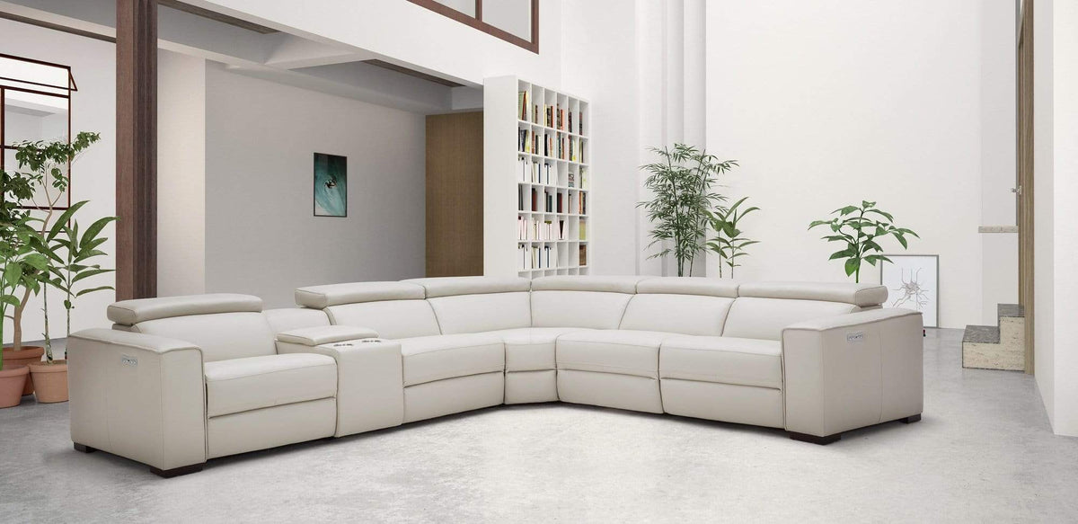 Picasso Motion Sectional in Silver Grey | J&M Furniture - Canal Furniture