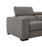 J and M Furniture Couches & Sofa Picasso Leather Power Reclining Loveseat with Dual Motor & USB