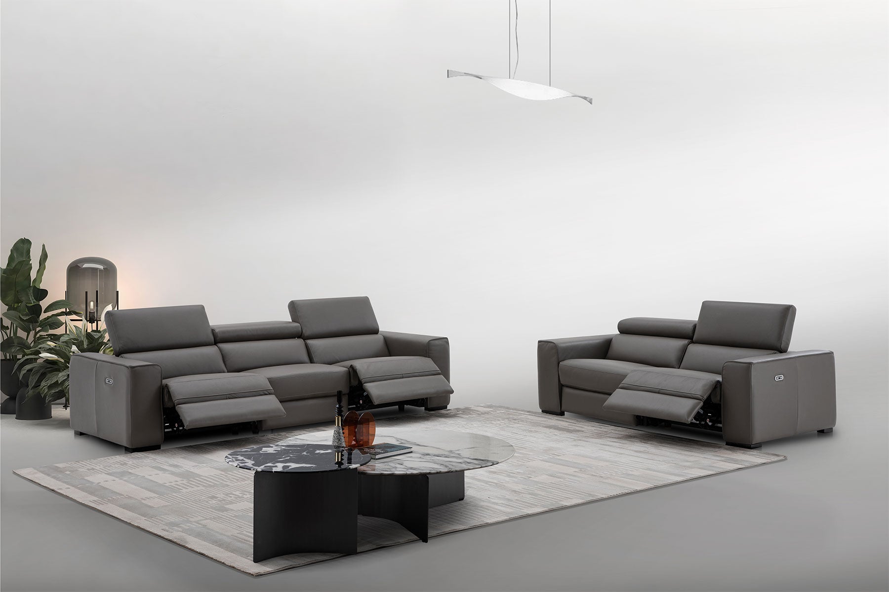 J and M Furniture Couches & Sofa Picasso Loveseat In Dark Grey | J&M Furniture