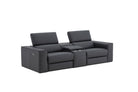 J and M Furniture Couches & Sofa Picasso Loveseat with Console In Blue Grey | J&M Furniture