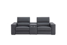 J and M Furniture Couches & Sofa Picasso Loveseat with Console In Blue Grey | J&M Furniture