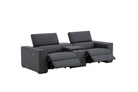 J and M Furniture Couches & Sofa Picasso Loveseat with Console In Blue Grey | J&M Furniture