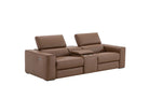 J and M Furniture Couches & Sofa Picasso Loveseat with Console In Caramel | J&M Furniture