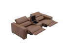 J and M Furniture Couches & Sofa Picasso Loveseat with Console In Caramel | J&M Furniture