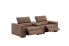 J and M Furniture Couches & Sofa Picasso Loveseat with Console In Caramel | J&M Furniture