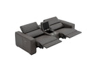 J and M Furniture Couches & Sofa Picasso Loveseat with Console In Dark Grey | J&M Furniture