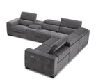 J and M Furniture Couches & Sofa Picasso Motion Fabric Sectional in Dark Grey | J&M Furniture