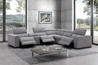 J and M Furniture Couches & Sofa Picasso Motion Fabric Sectional in Light Grey | J&M Furniture