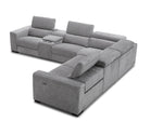 J and M Furniture Couches & Sofa Picasso Motion Fabric Sectional in Light Grey | J&M Furniture