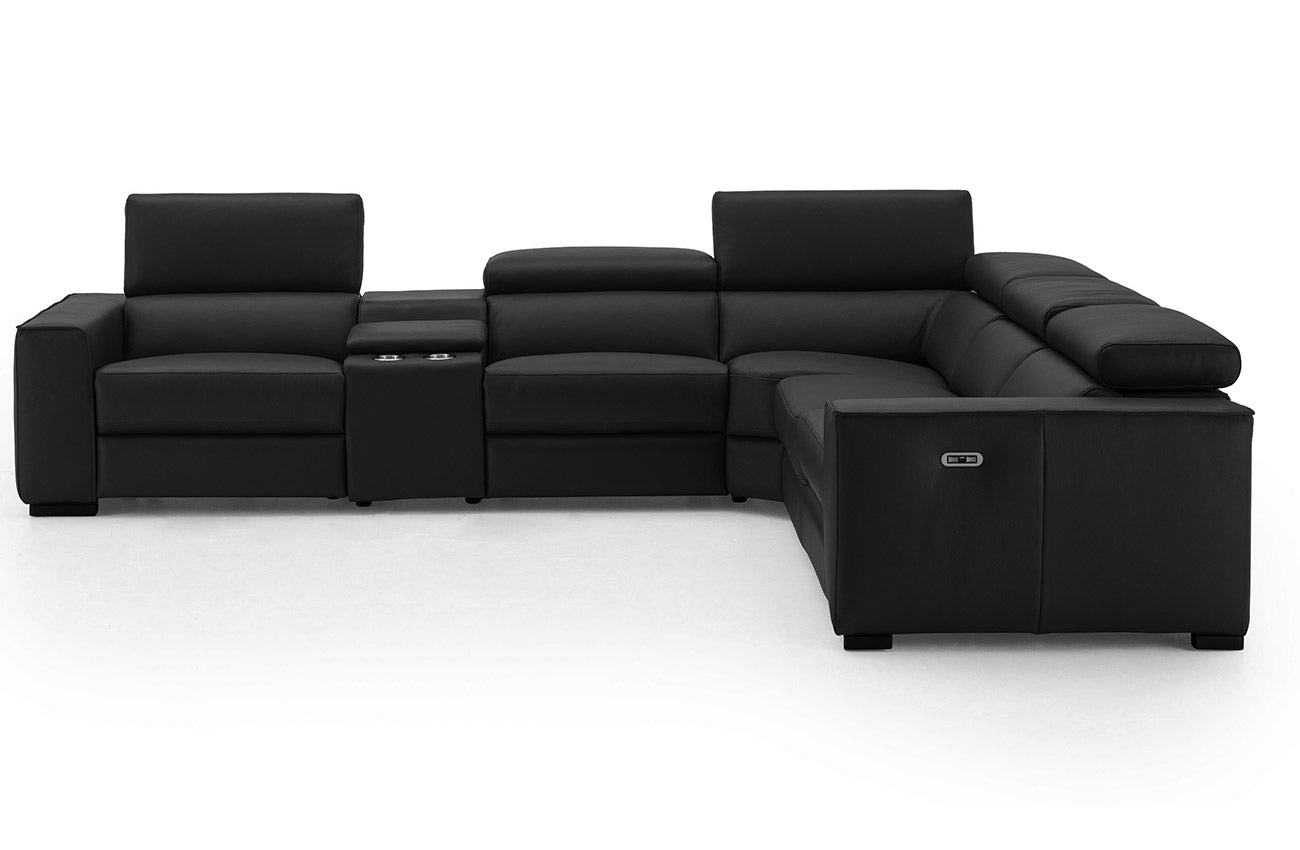 J and M Furniture Couches & Sofa Picasso Motion Sectional in Black | J&M Furniture