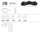 J and M Furniture Couches & Sofa Picasso Motion Sectional in Black | J&M Furniture