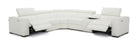 J and M Furniture Couches & Sofa Picasso Motion Sectional in White | J&M Furniture