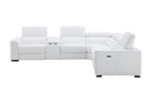 J and M Furniture Couches & Sofa Picasso Power Sectional in Snow White | J&M Furniture