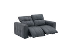 J and M Furniture Couches & Sofa Prescott Leather Loveseat in Dark Grey | J&M Furniture