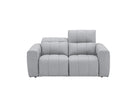 J and M Furniture Couches & Sofa Prescott Leather Loveseat in Grey | J&M Furniture