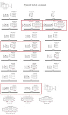 J and M Furniture Couches & Sofa Prescott Leather Loveseat in Grey | J&M Furniture