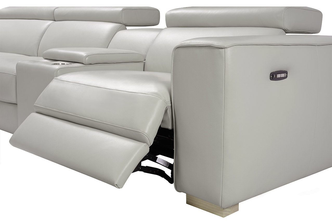 J and M Furniture Couches & Sofa Salvador Motion Sectional in Light Grey | J&M Furniture