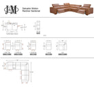 J and M Furniture Couches & Sofa Salvador Motion Sectional in Pumpkin | J&M Furniture