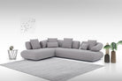 J and M Furniture Couches & Sofa Savannah Fabric Sectional in Grey | J&M Furniture