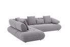 J and M Furniture Couches & Sofa Savannah Fabric Sectional in Grey | J&M Furniture