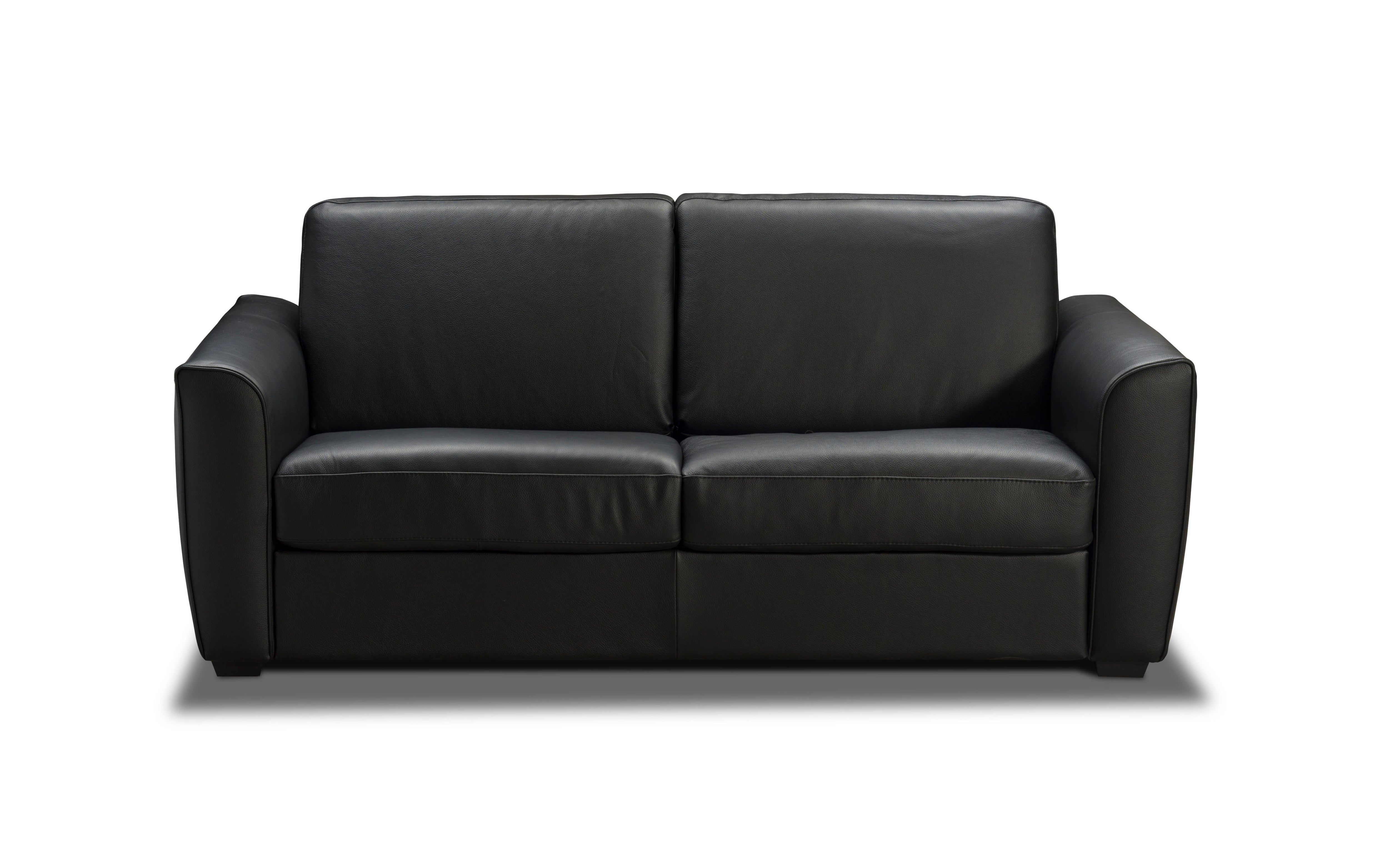 J and M Furniture Couches & Sofa Ventura Sofa Bed in Black Leather | J&M Furniture