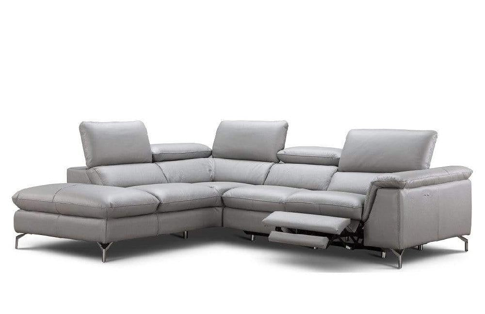 J and M Furniture Couches & Sofa Viola Premium Leather Sectional, J&M Furniture