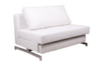 J and M Furniture Couches & Sofa White Premium Leatherette Sofa Bed K43-1 | J&M Furniture