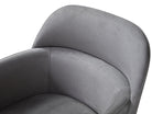 J and M Furniture Dining Chair Baxter Fabric Arm Chair in Grey | J&M Furniture