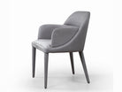 J and M Furniture Dining Chair Baxter Fabric Arm Chair in Grey | J&M Furniture
