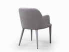 J and M Furniture Dining Chair Baxter Fabric Arm Chair in Grey | J&M Furniture