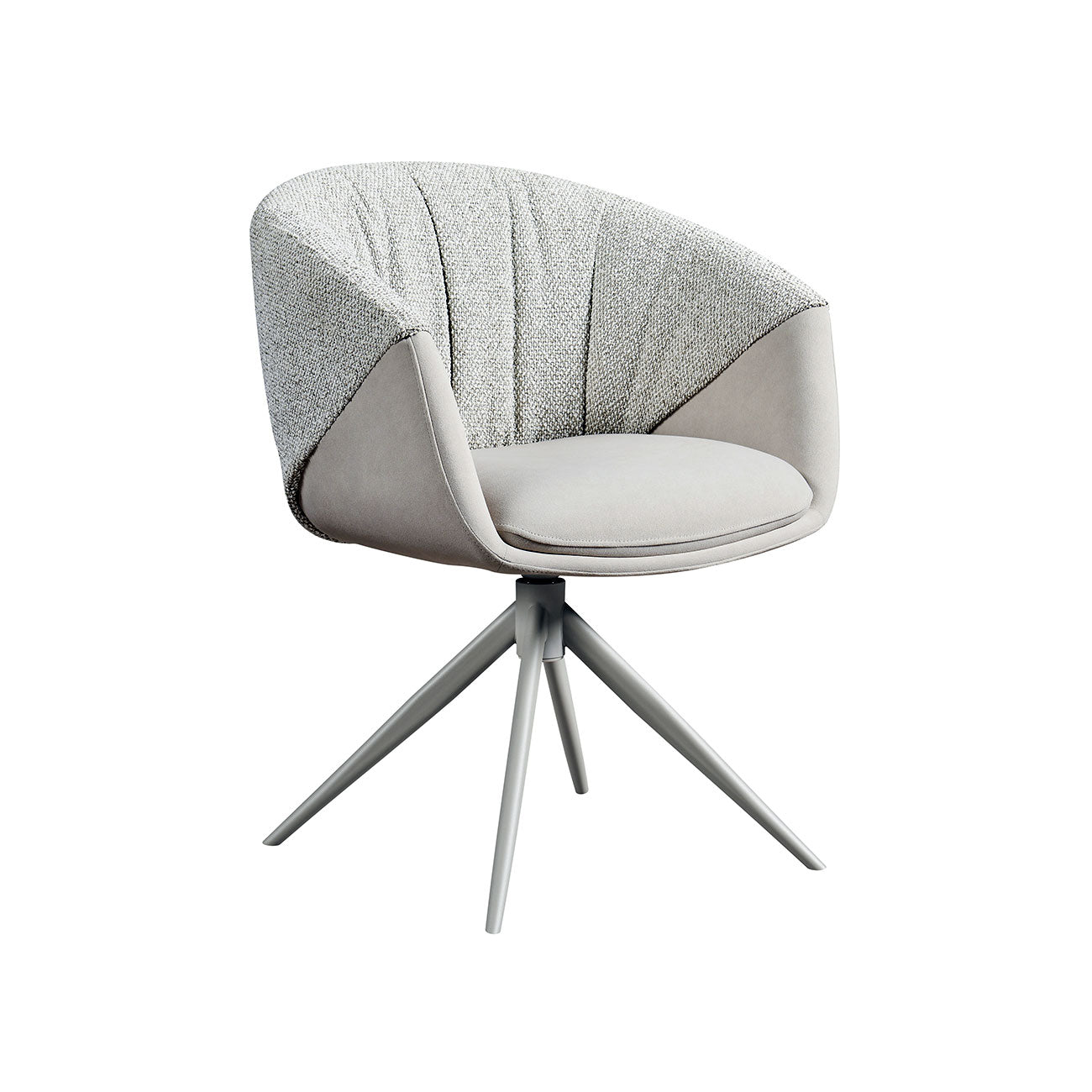 J and M Furniture Dining Chair Breccia Swivel Chair in Beige