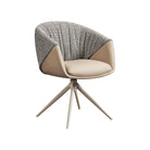 J and M Furniture Dining Chair Breccia Swivel Chair in Coffee